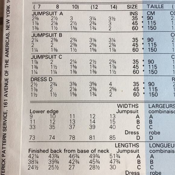 Vintage Butterick Classics 1987 Sewing Pattern 4900 Girl's Jumpsuit/Dress 7-8-10 - Picture 11 of 13